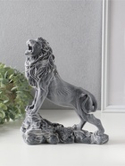 Фигура «Лев на скале большой», мраморная крошка, 25 см  (артикул 10989714)  большой выбор товаров оптом и в розницу по низким ценам с доставкой