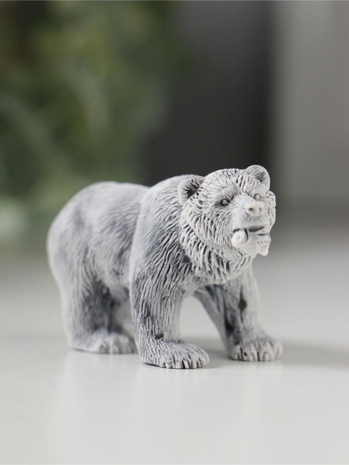 Фигурка «Медведь бурый», мраморная крошка, 3.7 см, МИКС