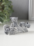 Фигурка «Лисята играющие на бревне», мраморная крошка, 5 см  (артикул 10989721)  большой выбор товаров оптом и в розницу по низким ценам с доставкой