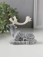 Фигурка «Олень лежащий», мраморная крошка, 7.5 см - Фото 1