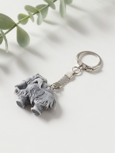 Брелок для ключей на кольце «Мамонт вид сбоку», 3.5 см