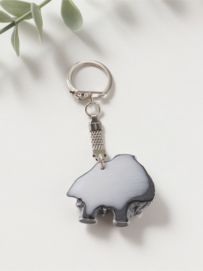 Брелок для ключей на кольце «Мамонт вид сбоку», 3.5 см