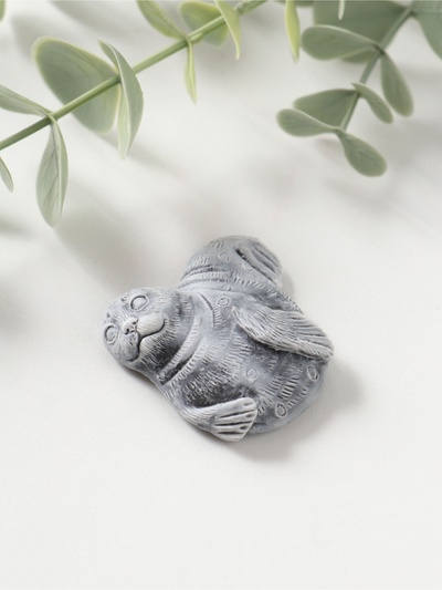 Магнит на холодильник «Нерпа», барельеф, 5 см