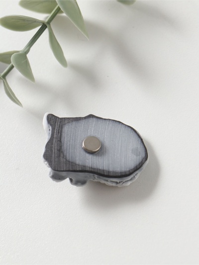 Магнит на холодильник «Лисенок лежит», барельеф, 2.4 см