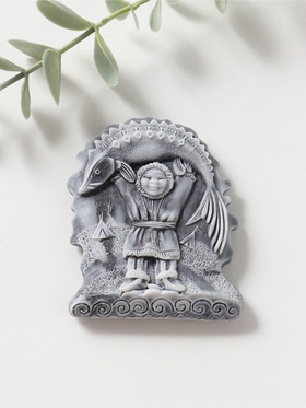 Магнит на холодильник «С осетром», барельеф, 7.5 см  (артикул 10989761)  большой выбор товаров оптом и в розницу по низким ценам с доставкой