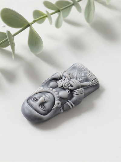 Магнит на холодильник «Макошь», барельеф, 6.5 см