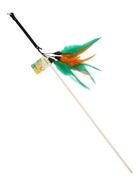 Дразнилка - удочка «Салют из перьев», на палочке, с бубенчиком  (артикул 10990937)  большой выбор товаров оптом и в розницу по низким ценам с доставкой