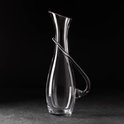 УЦЕНКА Декантер «Грюнер», 1.3 л, 15.5×11×37 см, с ручкой, стекло, прозрачный - Фото 1