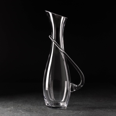 УЦЕНКА Декантер «Грюнер», 1.3 л, 15.5×11×37 см, с ручкой, стекло, прозрачный