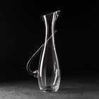 УЦЕНКА Декантер «Грюнер», 1.3 л, 15.5×11×37 см, с ручкой, стекло, прозрачный - Фото 2