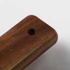 УЦЕНКА Блюдо для подачи с деревянной ручкой Magistro, d=20 см, фарфор, белое - Фото 5