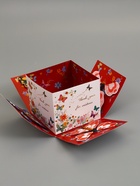 Коробка-сюрприз подарочная «Бабочки, Спасибо», с вылетающими бабочками, кремовая, 14.5×14.5×12.7 см - Фото 4