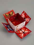 Коробка-сюрприз подарочная «Бабочки, Спасибо», с вылетающими бабочками, кремовая, 14.5×14.5×12.7 см - Фото 5