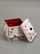 Коробка-сюрприз подарочная «Бабочки, Спасибо», с вылетающими бабочками, кремовая, 14.5×14.5×12.7 см - Фото 6