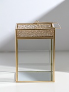 Подсвечник - фонарь «Капли сверху», с ручкой, стекло, металл под золото, 13.5×13.5×19 см  (артикул 10524357)  большой выбор товаров оптом и в розницу по низким ценам с доставкой