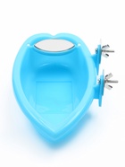 Ванночка-купалка для птиц «Лодочка», 18.5×9.5×4 см, с зеркалом, голубая - Фото 2