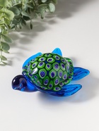 Фигурка стекло «Черепашка калейдоскоп», под муранское стекло, 10.5×13.5×7 см - Фото 1