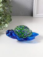 Фигурка стекло «Черепашка калейдоскоп», под муранское стекло, 10.5×13.5×7 см - Фото 2