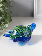 Фигурка стекло «Черепашка калейдоскоп», под муранское стекло, 10.5×13.5×7 см - Фото 4
