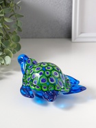 Фигурка стекло «Черепашка калейдоскоп», под муранское стекло, 10.5×13.5×7 см  (артикул 10955752)  большой выбор товаров оптом и в розницу по низким ценам с доставкой