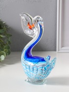 Фигурка стекло «Пеликан с рыбкой в клюве», под муранское стекло, 7.5×14×17 см  (артикул 10955754)  большой выбор товаров оптом и в розницу по низким ценам с доставкой