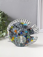 Фигурка стекло «Плоская пятнистая рыбка», под муранское стекло, 6.5×16×13 см  (артикул 10955755)  большой выбор товаров оптом и в розницу по низким ценам с доставкой