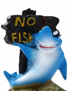 Декор для аквариума «Нет рыбалке - акула», 10 см - фото 809616172