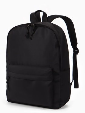 Рюкзак школьный, 1 отделение, 4 кармана, 30×12×40 см, чёрный  (артикул 10961063)  большой выбор товаров оптом и в розницу по низким ценам с доставкой