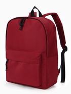 Рюкзак школьный, 1 отделение, 4 кармана, 30×12×40 см, бордовый  (артикул 10961068)  большой выбор товаров оптом и в розницу по низким ценам с доставкой