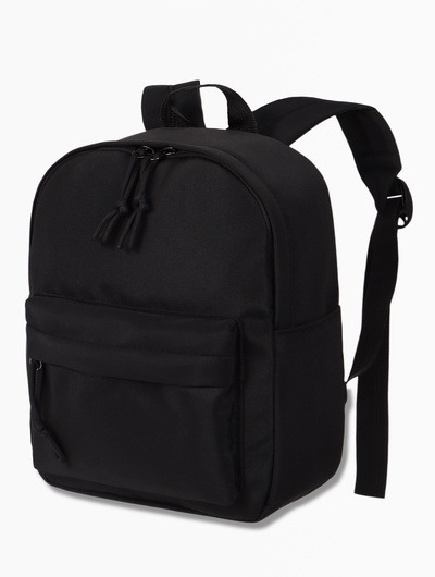 Рюкзак детский, 1 отделение, 3 кармана, 20×12×25 см, чёрный