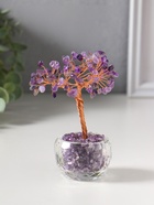 Денежное дерево декоративное «Сувенир бонсай в стекле», 81 камень, 5.5×5.5×12.5 см  (артикул 10961721)  большой выбор товаров оптом и в розницу по низким ценам с доставкой