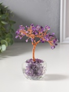 Денежное дерево декоративное «Сувенир бонсай в стекле», 81 камень, 5.5×5.5×12.5 см  (артикул 10961721)  большой выбор товаров оптом и в розницу по низким ценам с доставкой