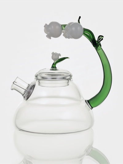 Чайник заварочный «Ландыш», 400 мл, 15×11×11 см, стекло, прозрачный