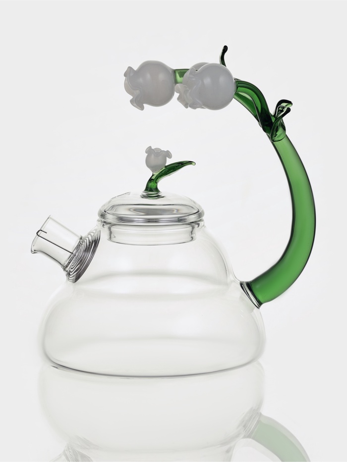 Чайник заварочный «Ландыш», 400 мл, 15×11×11 см, стекло, прозрачный - Фото 1