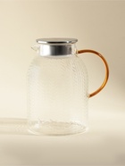 Кувшин SL Home Weath, 1.2 л, жёлтая ручка, стекло, прозрачный - Фото 1