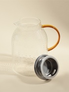 Кувшин SL Home Weath, 1.2 л, жёлтая ручка, стекло, прозрачный - Фото 2