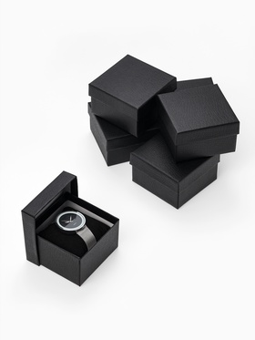 Набор коробочек подарочных 6 шт. под часы «Рептилия» крокодил, 9×9 см, (полезная часть 6×7 см), чёрный  (артикул 10973313)  большой выбор товаров оптом и в розницу по низким ценам с доставкой