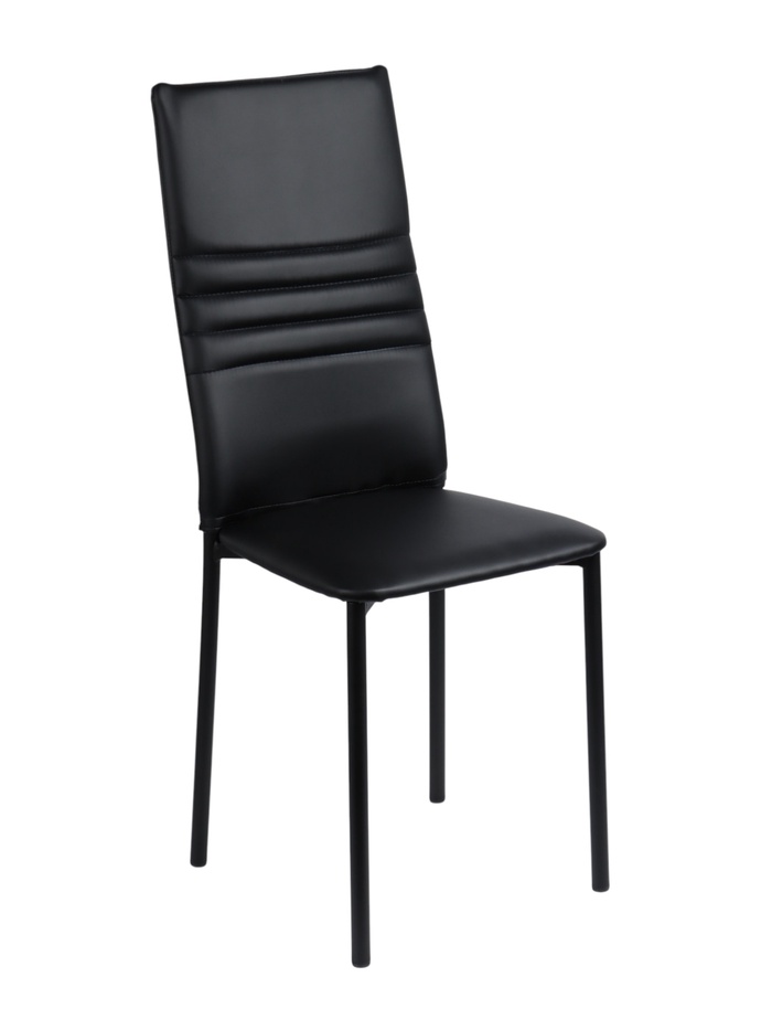 Стул для кухни «Клик Мебель. Венский 1», обивка искусственная кожа, цвет чёрный/чёрный - Фото 1
