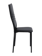 Стул для кухни «Клик Мебель. Венский 1», обивка искусственная кожа, цвет чёрный/чёрный  (артикул 10974315)  большой выбор товаров оптом и в розницу по низким ценам с доставкой