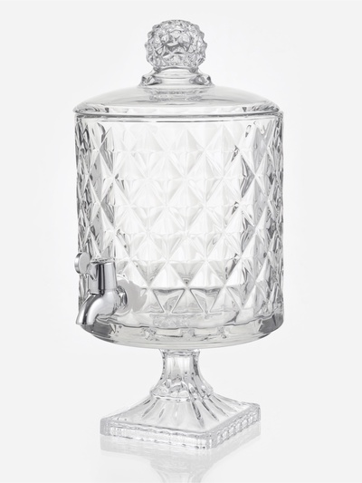 Диспенсер для напитков «Круиз», 4.5 л, 20×39 см, на ножке, стекло, прозрачный