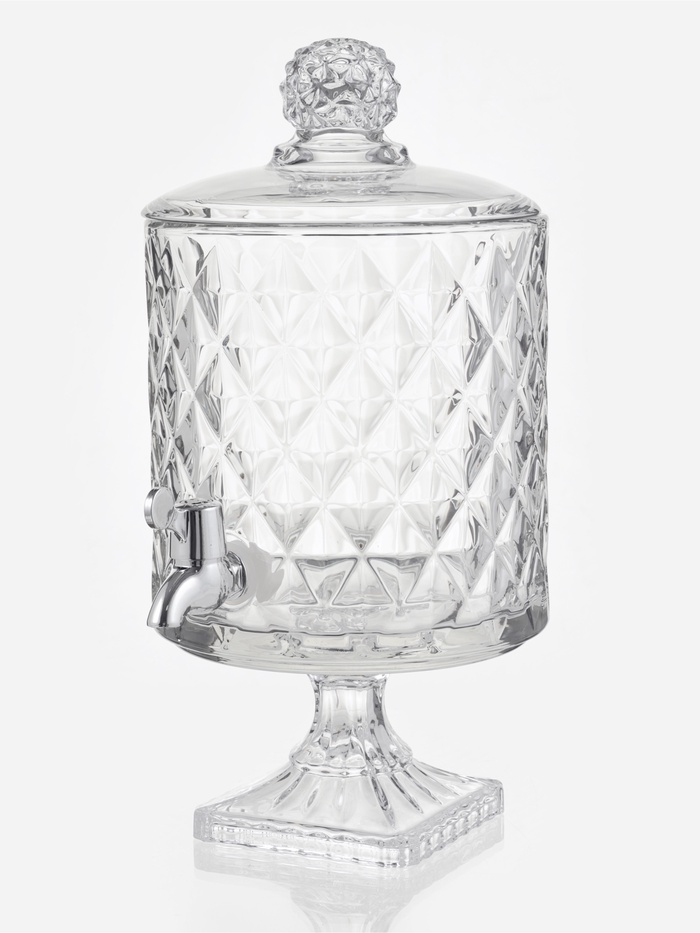 Диспенсер для напитков «Круиз», 4.5 л, 20×39 см, на ножке, стекло, прозрачный - Фото 1