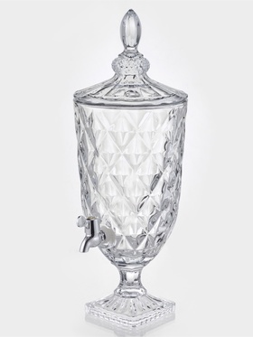 Диспенсер «Круиз», 7 л, 20×55 см, на ножке, стекло, прозрачный  (артикул 10975789)  большой выбор товаров оптом и в розницу по низким ценам с доставкой