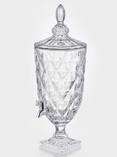 Диспенсер «Круиз», 7 л, 20×55 см, на ножке, стекло, прозрачный