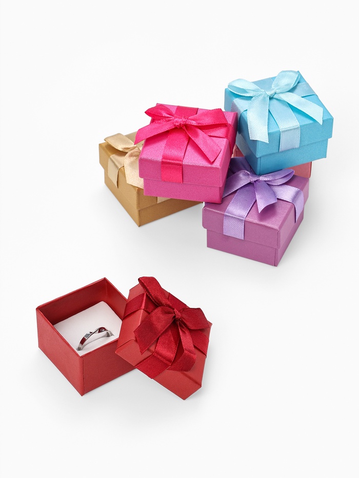 Набор коробочек подарочных 6 шт. под кольцо «Палетка», 5×5 см, (полезная часть 4.4×4.4 см), цвет МИКС - Фото 1