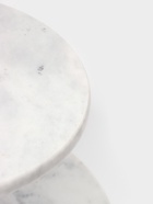 УЦЕНКА Этажёрка для фруктов и десертов Magistro Marble, 2 яруса, d=25/20×26.5 см, мрамор, белая - Фото 3