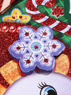 УЦЕНКА Плакат на стену «Новогодние» венок, Дед Мороз, 38×38 см - Фото 2