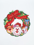 УЦЕНКА Плакат на стену «Новогодние» венок, Дед Мороз, 38×38 см - Фото 3