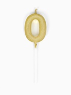 Свеча для торта «Элемент», цифра 0, золотая  (артикул 10959794)  большой выбор товаров оптом и в розницу по низким ценам с доставкой