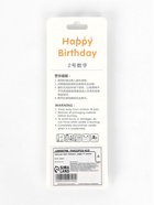 Свеча для торта «Элемент», цифра 2, золотая  (артикул 10959796)  большой выбор товаров оптом и в розницу по низким ценам с доставкой