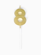 Свеча для торта «Элемент», цифра 8, золотая  (артикул 10959803)  большой выбор товаров оптом и в розницу по низким ценам с доставкой